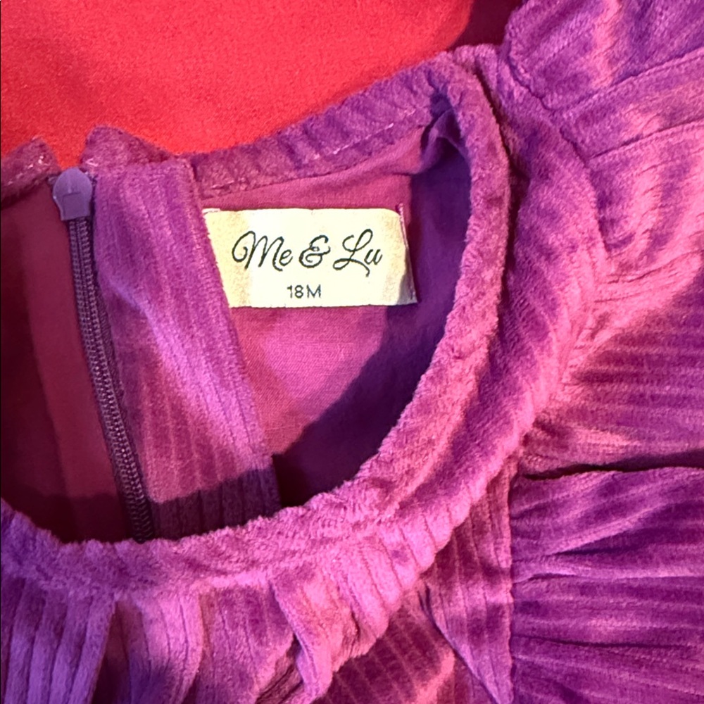Purple Ruffled Dress - Picture 5 of 5